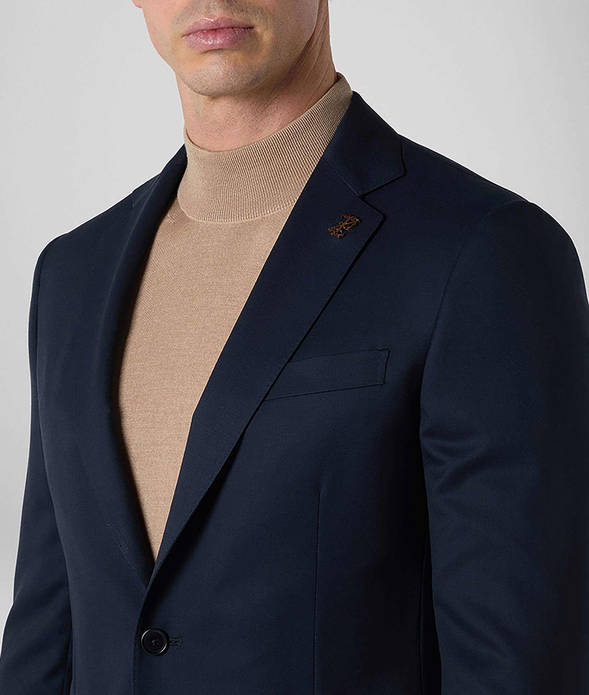 VICENZA SUIT IN PURE WOOL NAVY BLUE