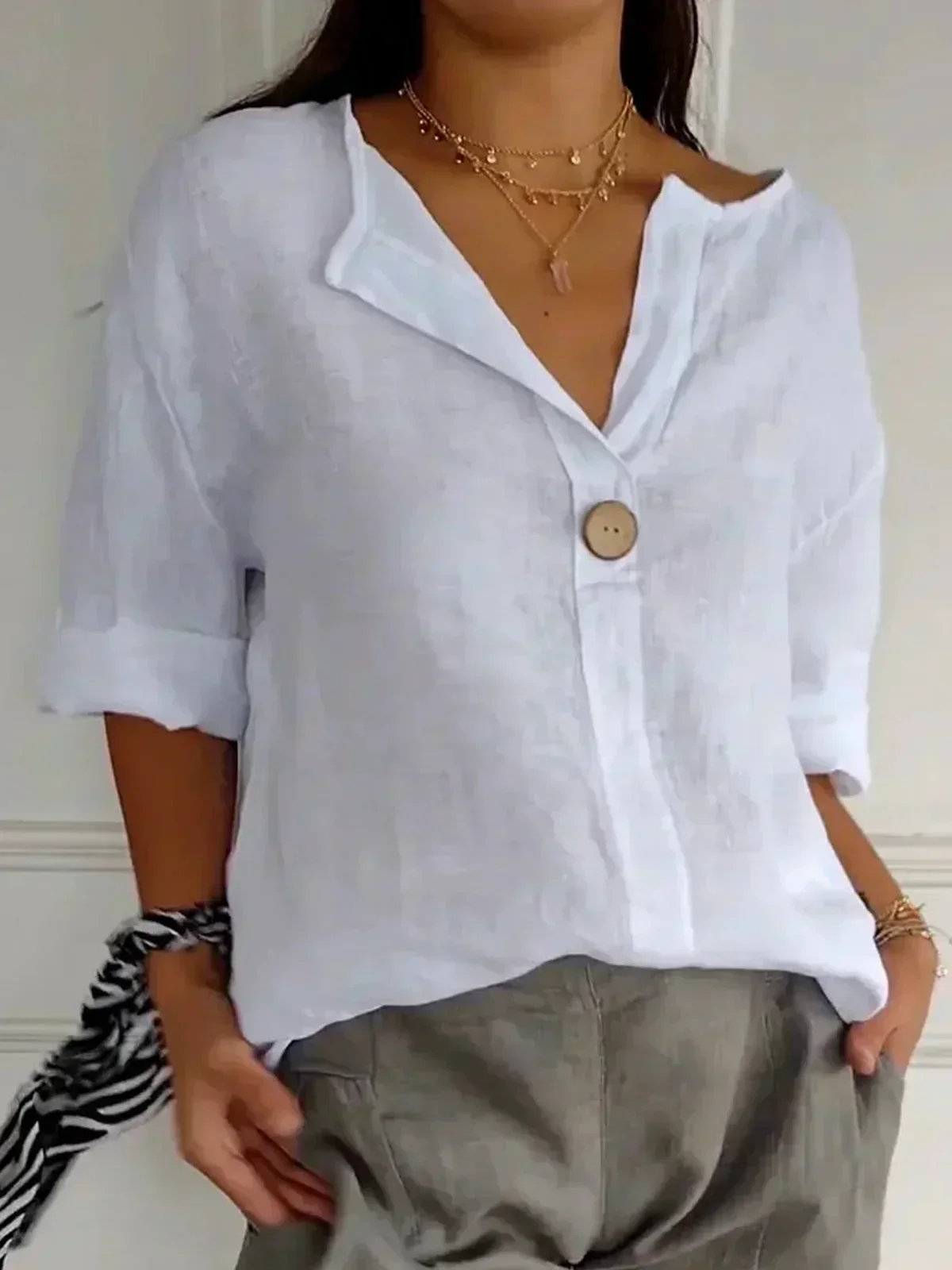 Freja - Blouse Décontractée Élégante