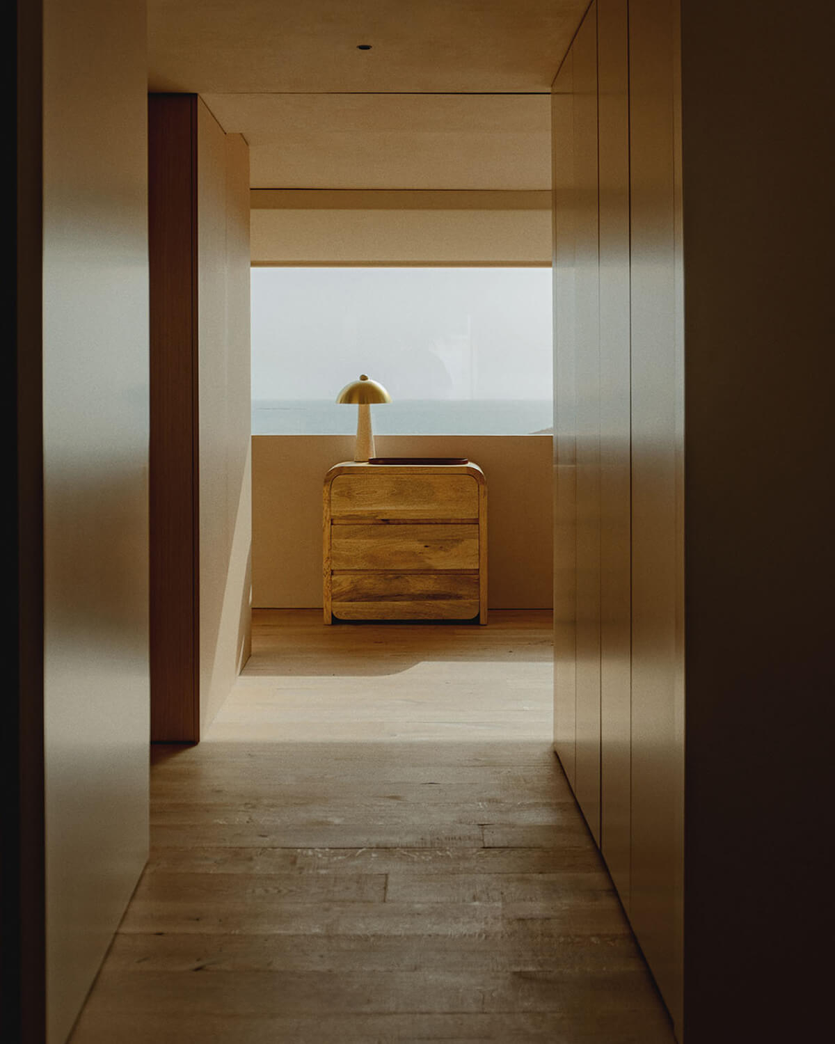 Vanile - Cómoda Cajonera con 3 Cajones de Madera de Mango Vanile
