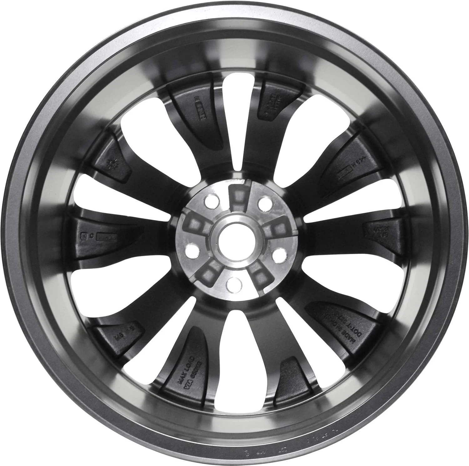 19 in Aluminum Wheel Rim for 2016 - 2018 Chevrolet Malibu 5 Lug Tire Fits R19