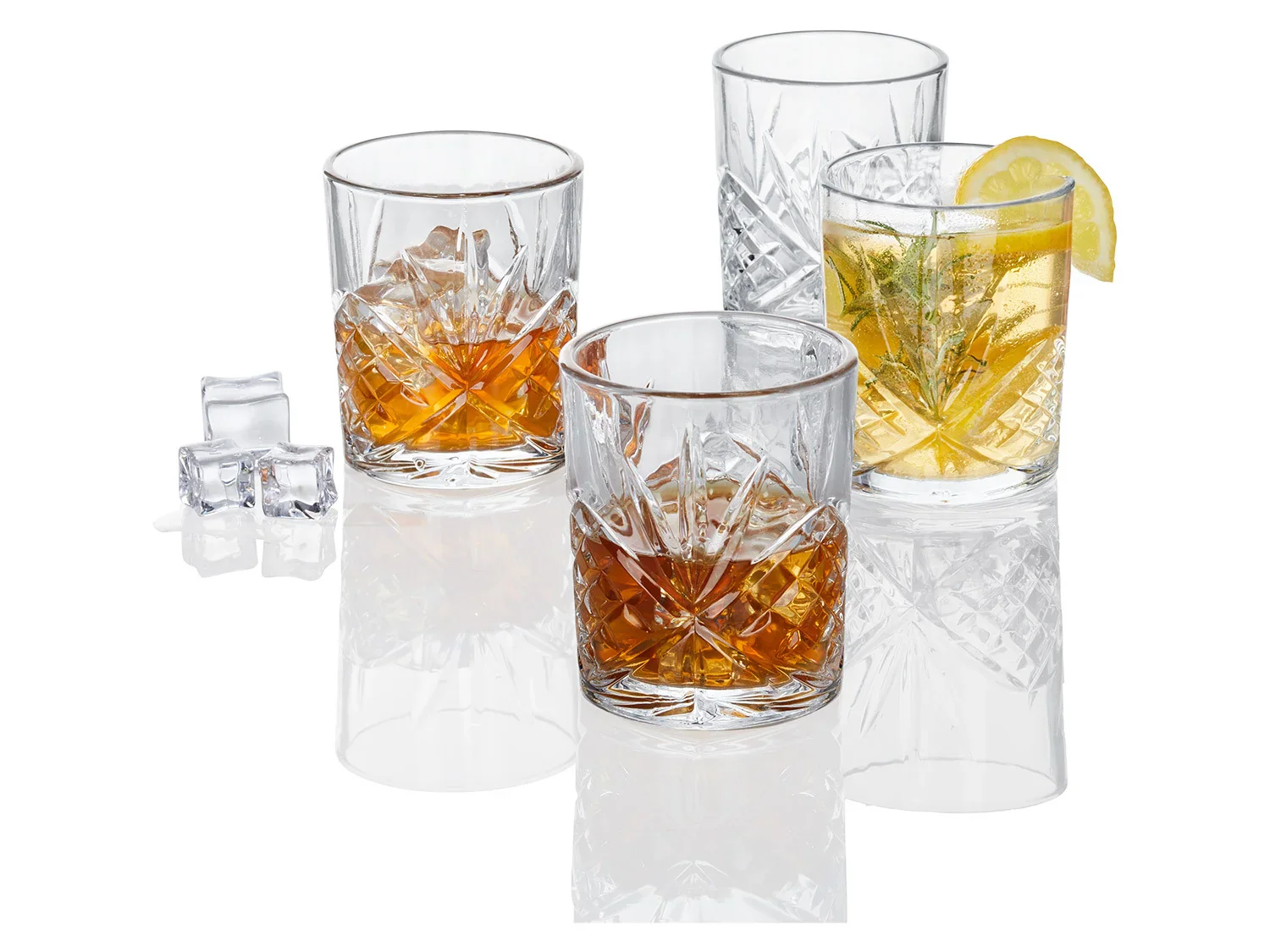 ERNESTO Lot de 4 verres  long drink ou  whisky