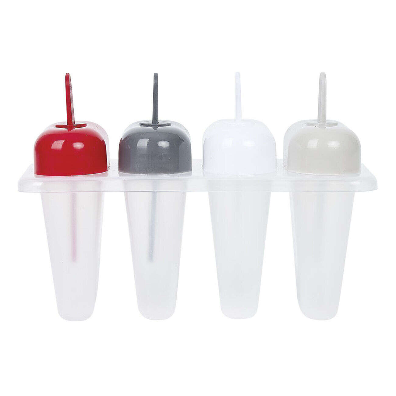 Moule à glace avec manche coloré x 4