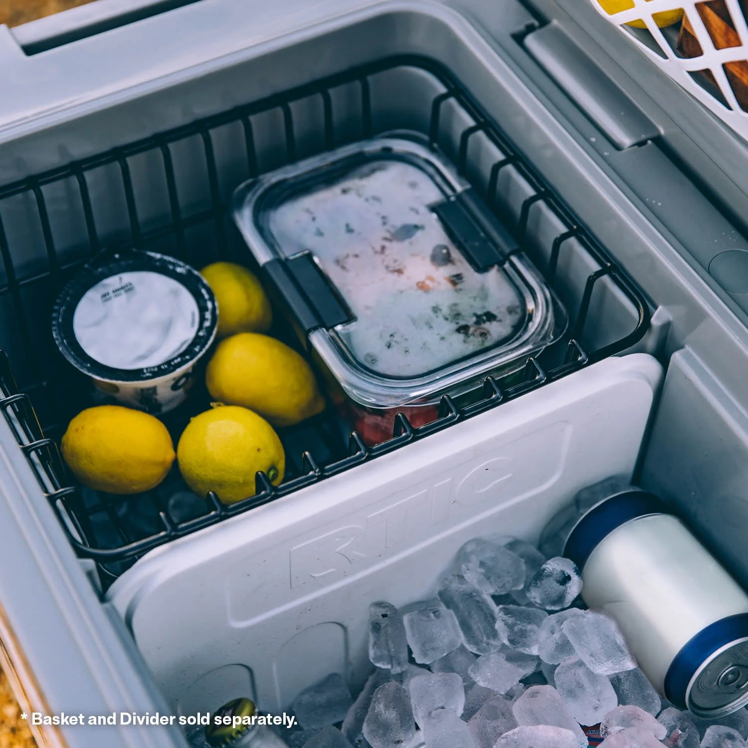 52 QT Ultra-Light Wheeled Hard-Sided Ice Chest Cooler, Fits 78 Cans, White Grey(White Grey) - Image 8