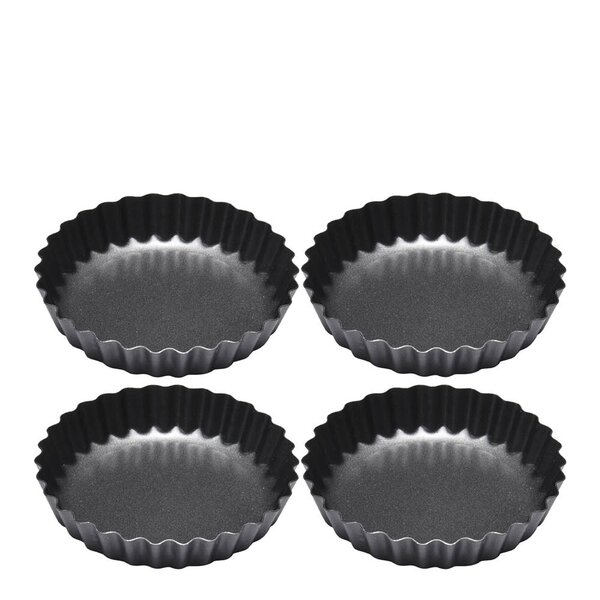 BAYk bakeform 9 cm 4 stk mørk grå