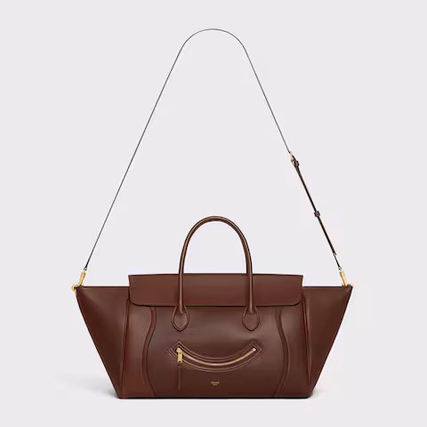 MEDIUM SMILING NEW LUGGAGE IN SUPPLE SHINY LAMBSKIN