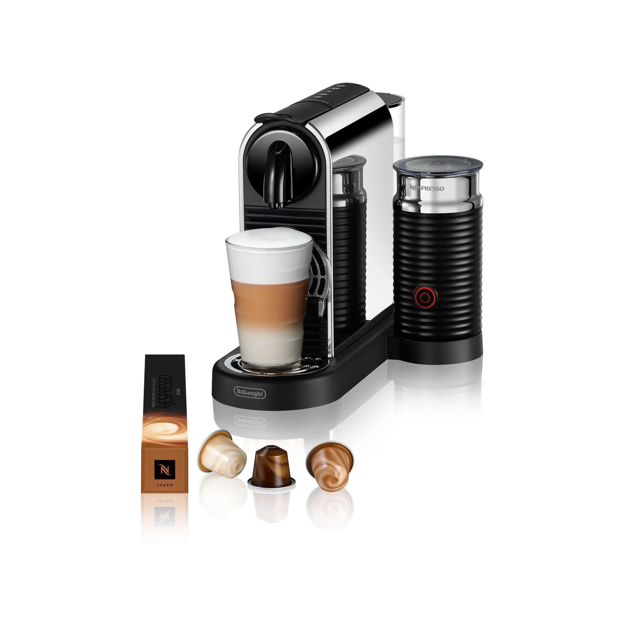 De'Longhi Nespresso Koffiemachine Citiz & Milk Platinum Stainless Steel