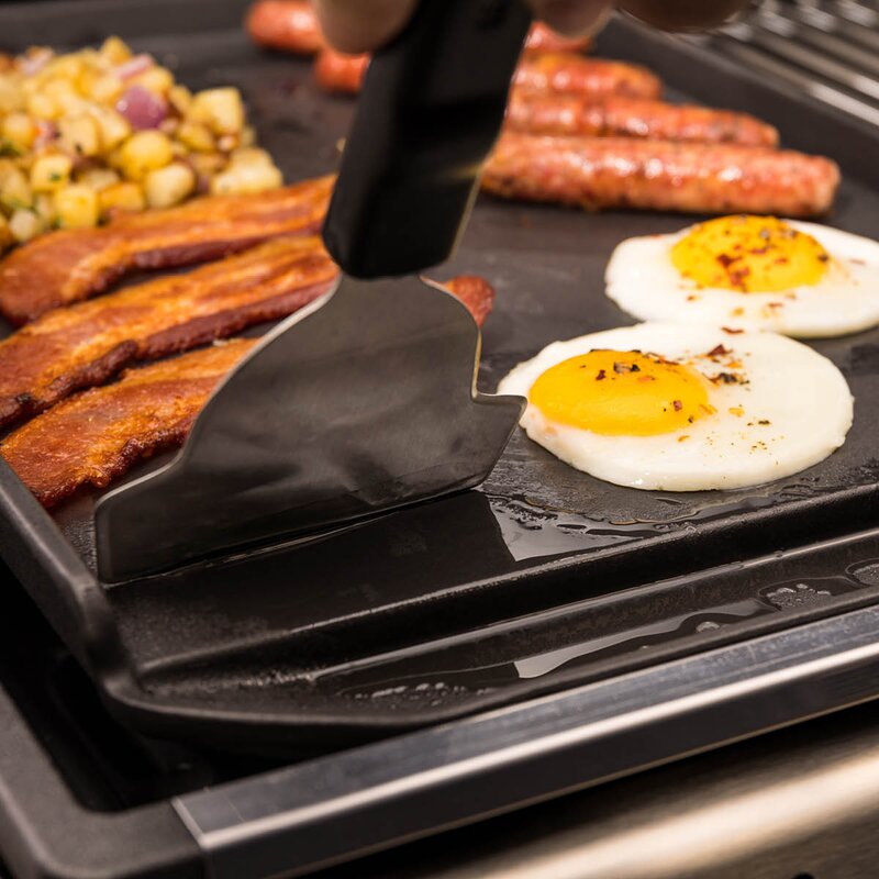 Skrape til stekeplate 25 cm rustfritt stål