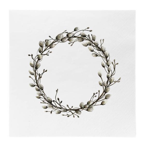 Serviett krans gåsunger 33x33 cm