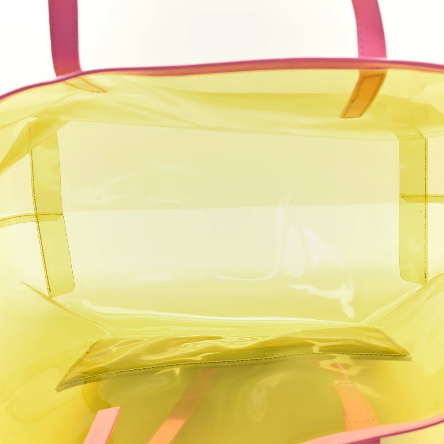 Vinyl Calfskin 90s Logo Tote Yellow