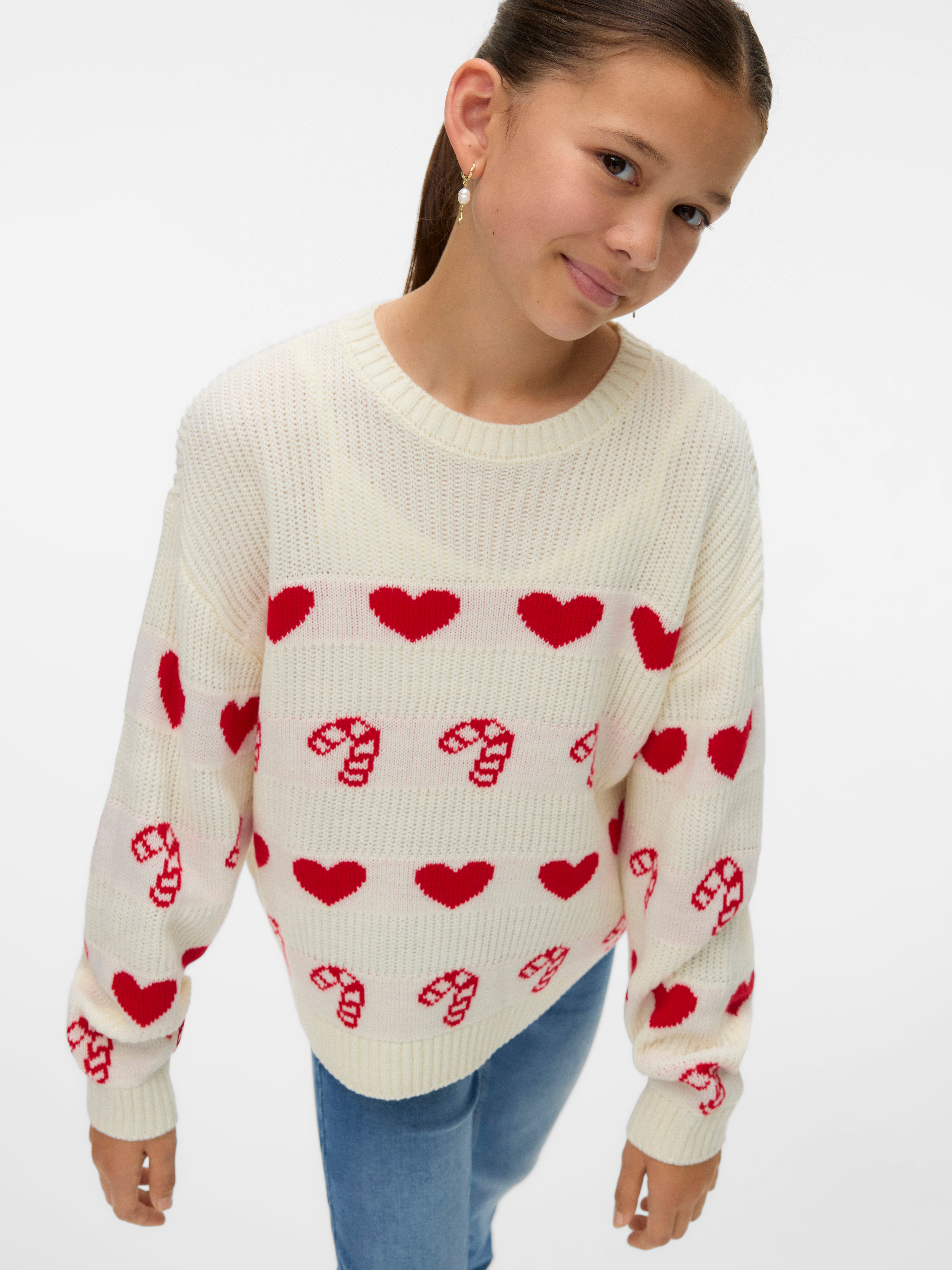 VERO MODA® VMCANDYHEARTS Knitted pullover