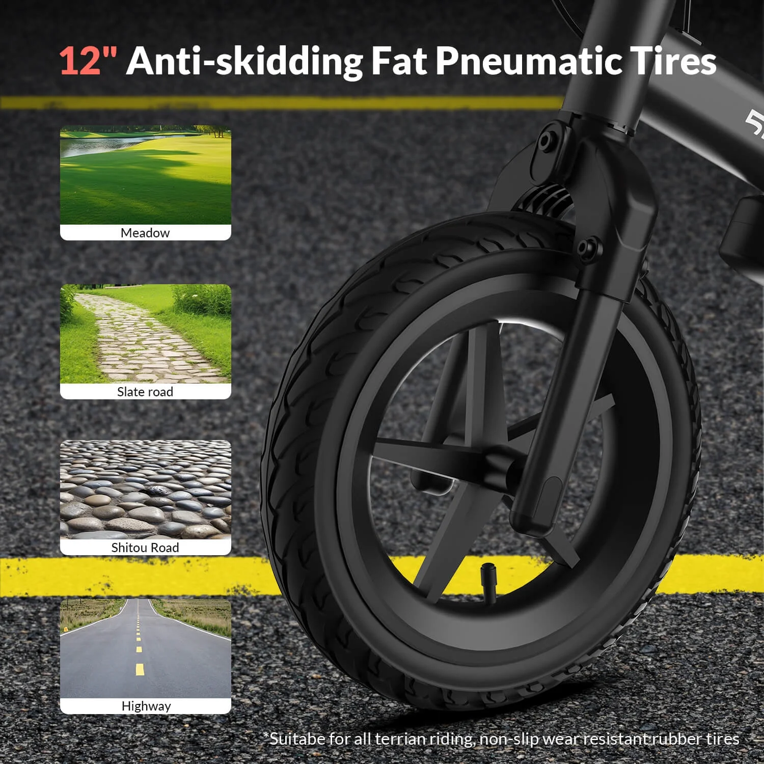 KB09 150W Electric Balance Bike for Kids, Black 12" Pneumatic Tire with Dual Brake - Image 9