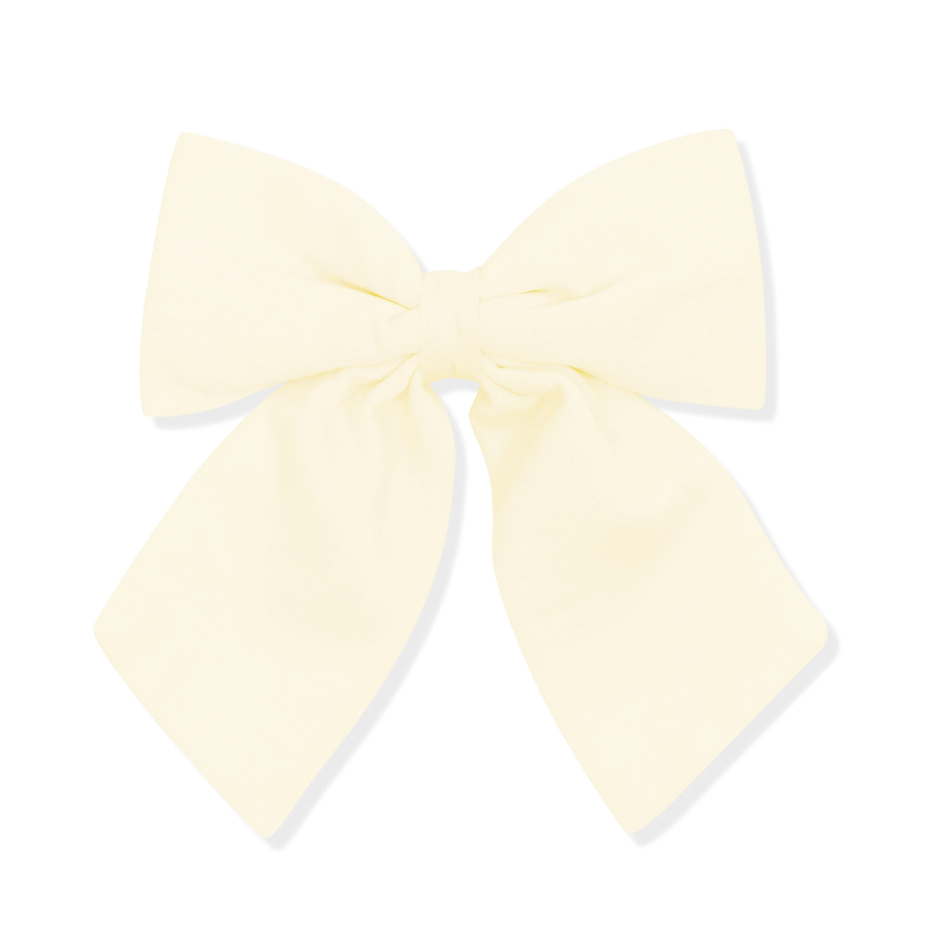 Large Alligator Clip Bow in Chamomile