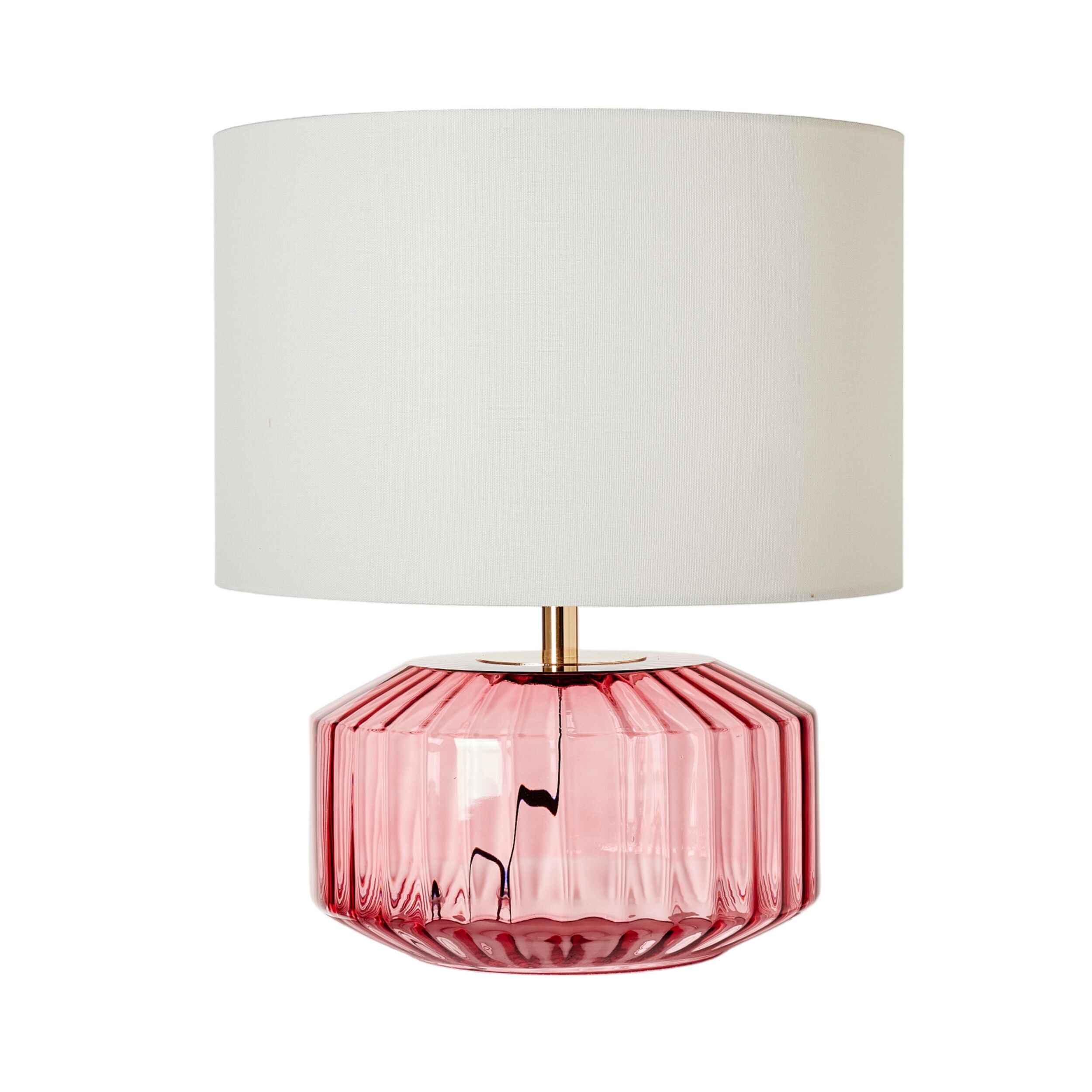 Rosebud Glass Table Lamp Blush 46cm
