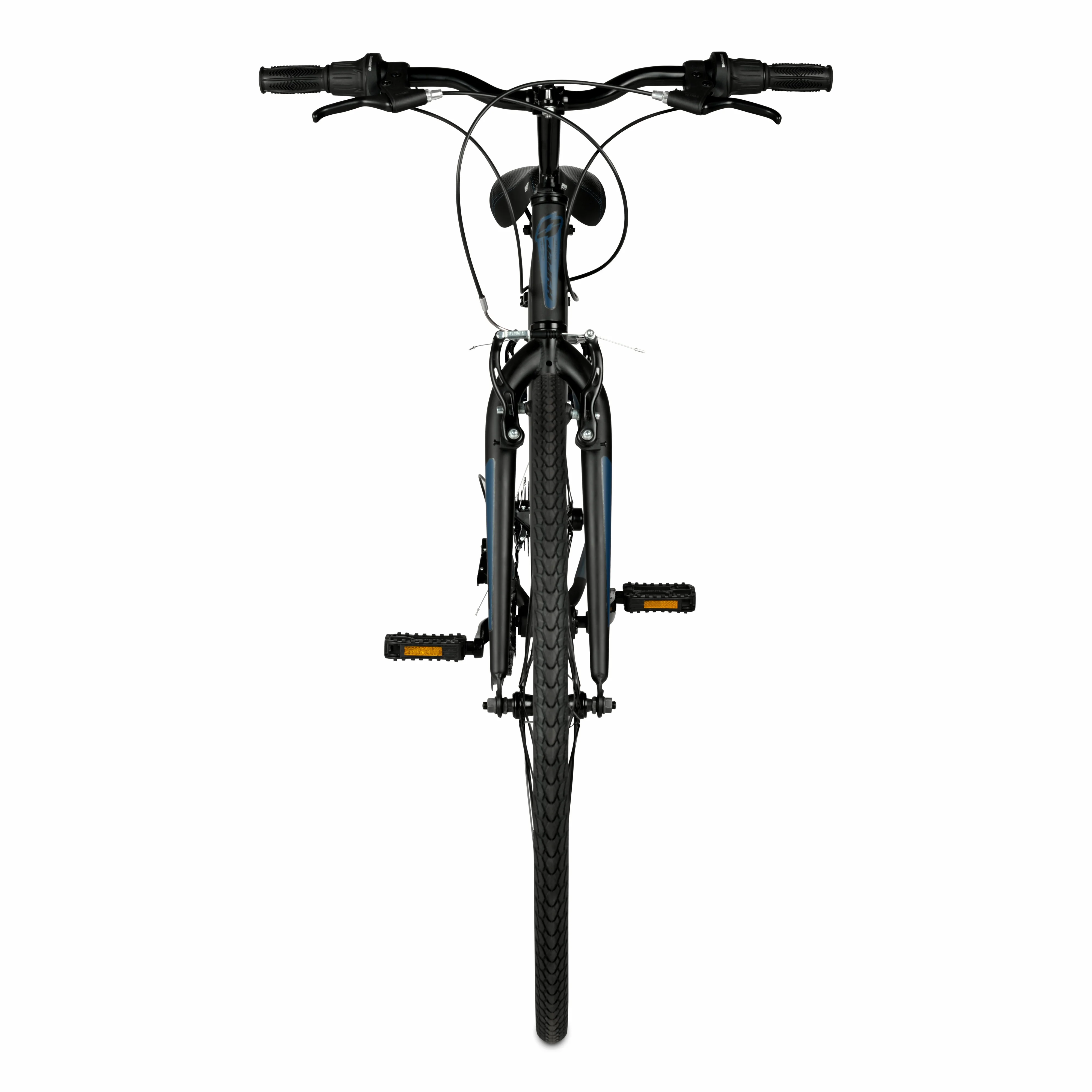 Brand Bicycle 700c Men's Spin Fit Hybrid Bike, Black and Blue, Adults(Black and Blue) - Image 7