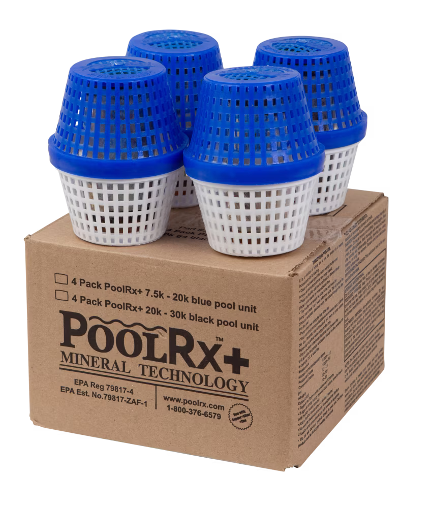 Algaecide Mineral Unit Pool Chemicals, Blue, 4 Pack(4)