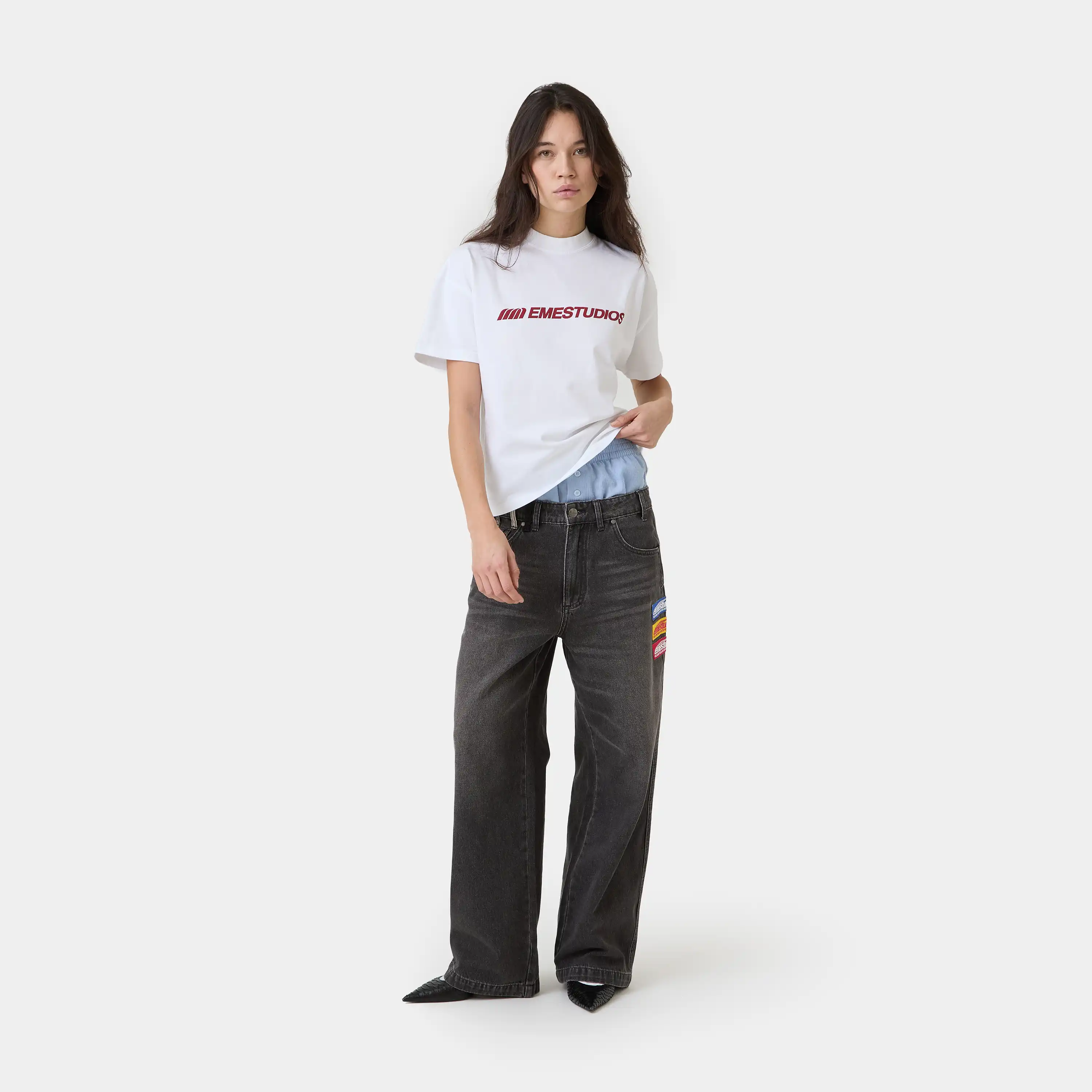 Rough Shadow Denim Pants