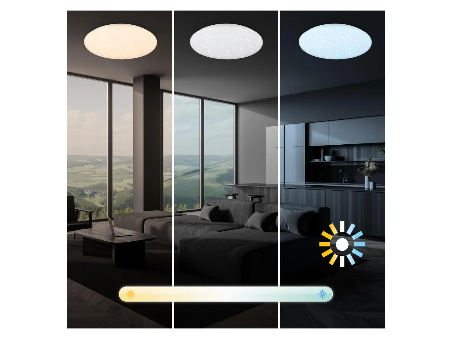 Briloner Plafonnier LED CTT