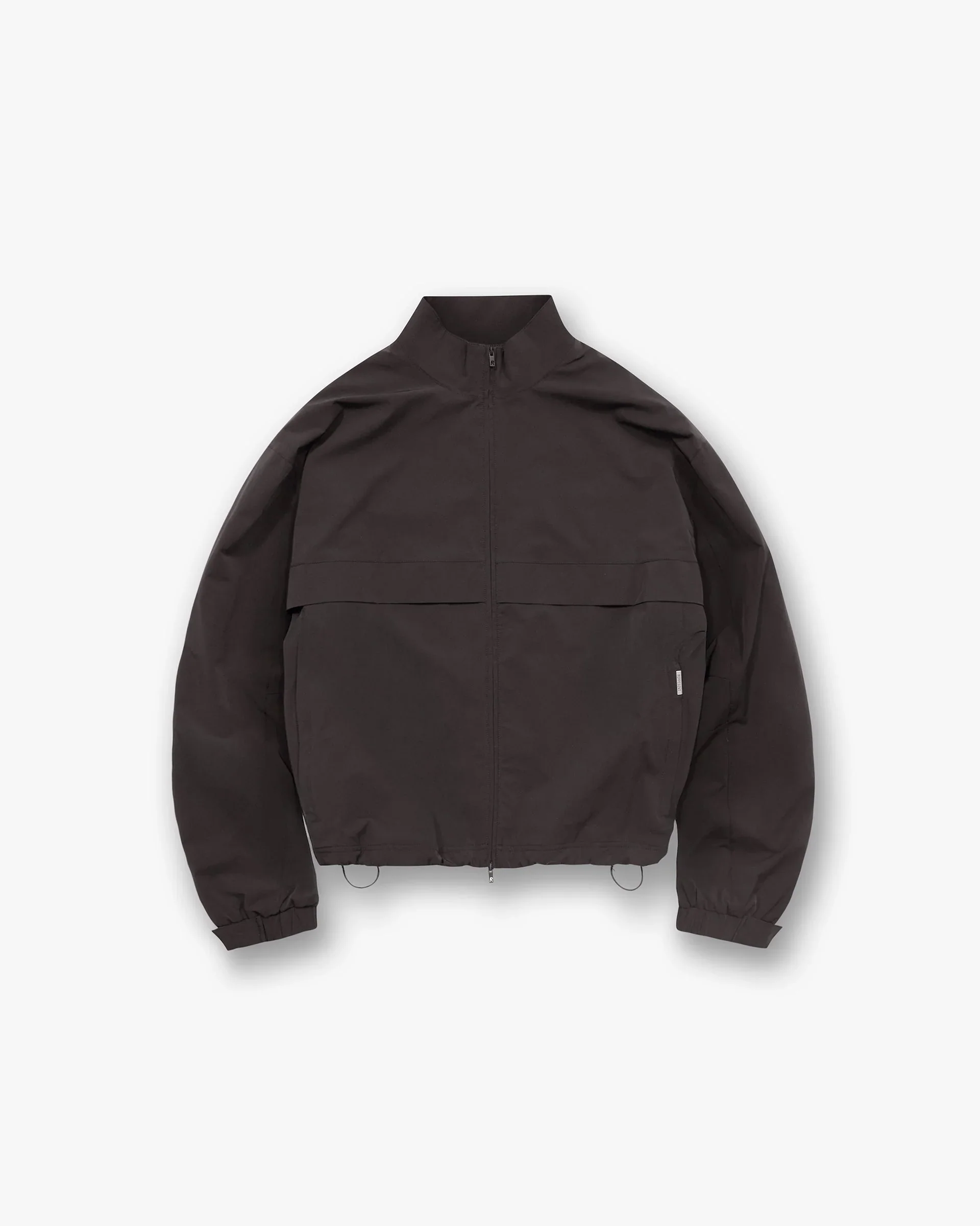 Initial Nylon Track Jacket - Coffee
