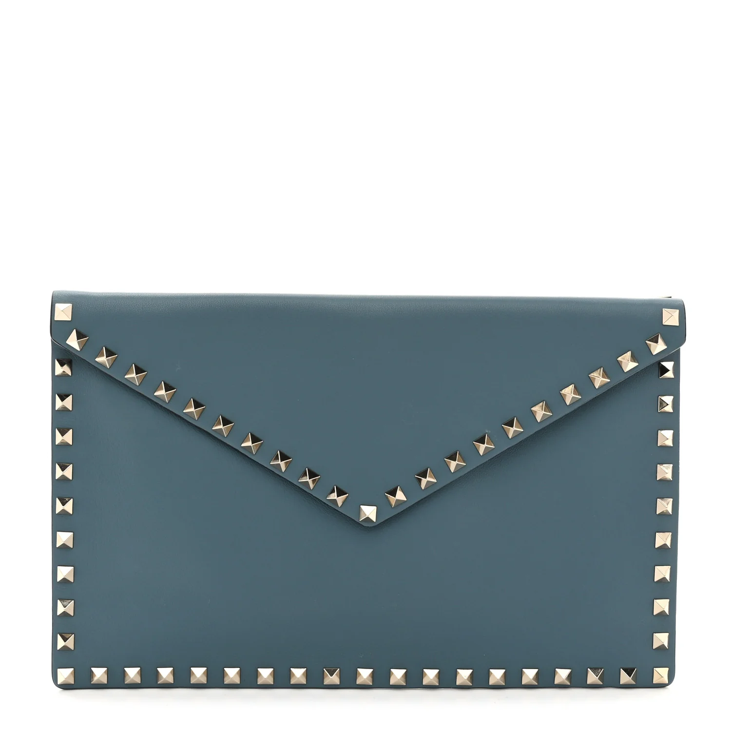 Vitello Large Rockstud Envelope Clutch Amadeus