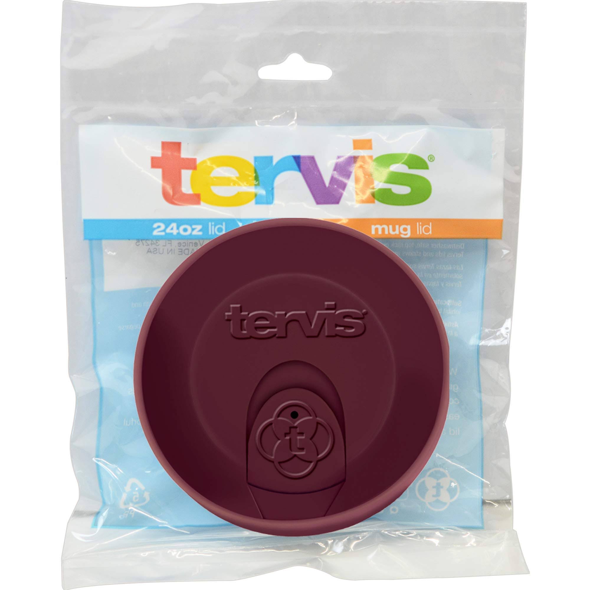 Tervis Tumbler 24oz Maroon Travel Lid