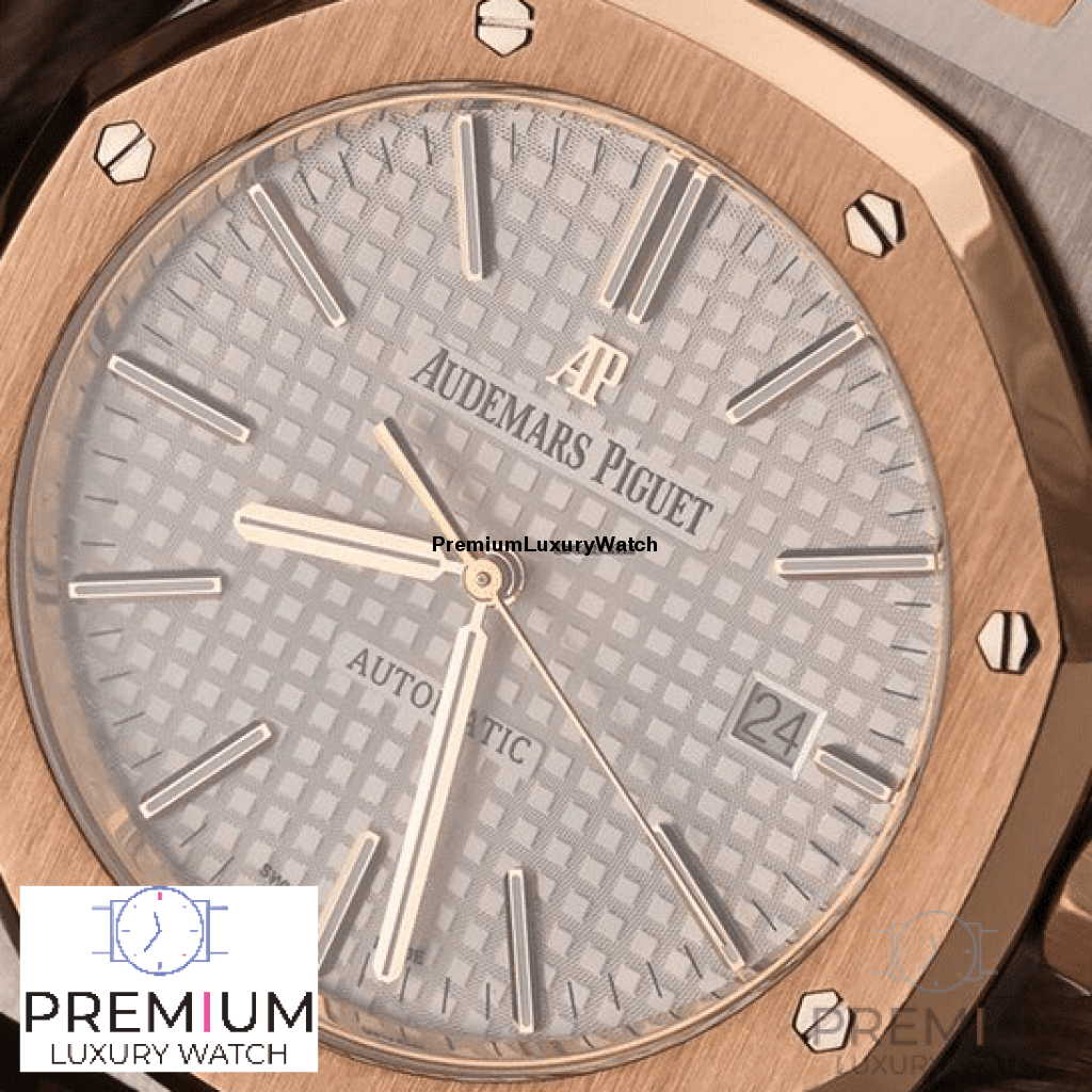 [Super Clone]Audemars piguet Royal Oak Selfwinding 41mm Steel and Rose Gold Selfwinding