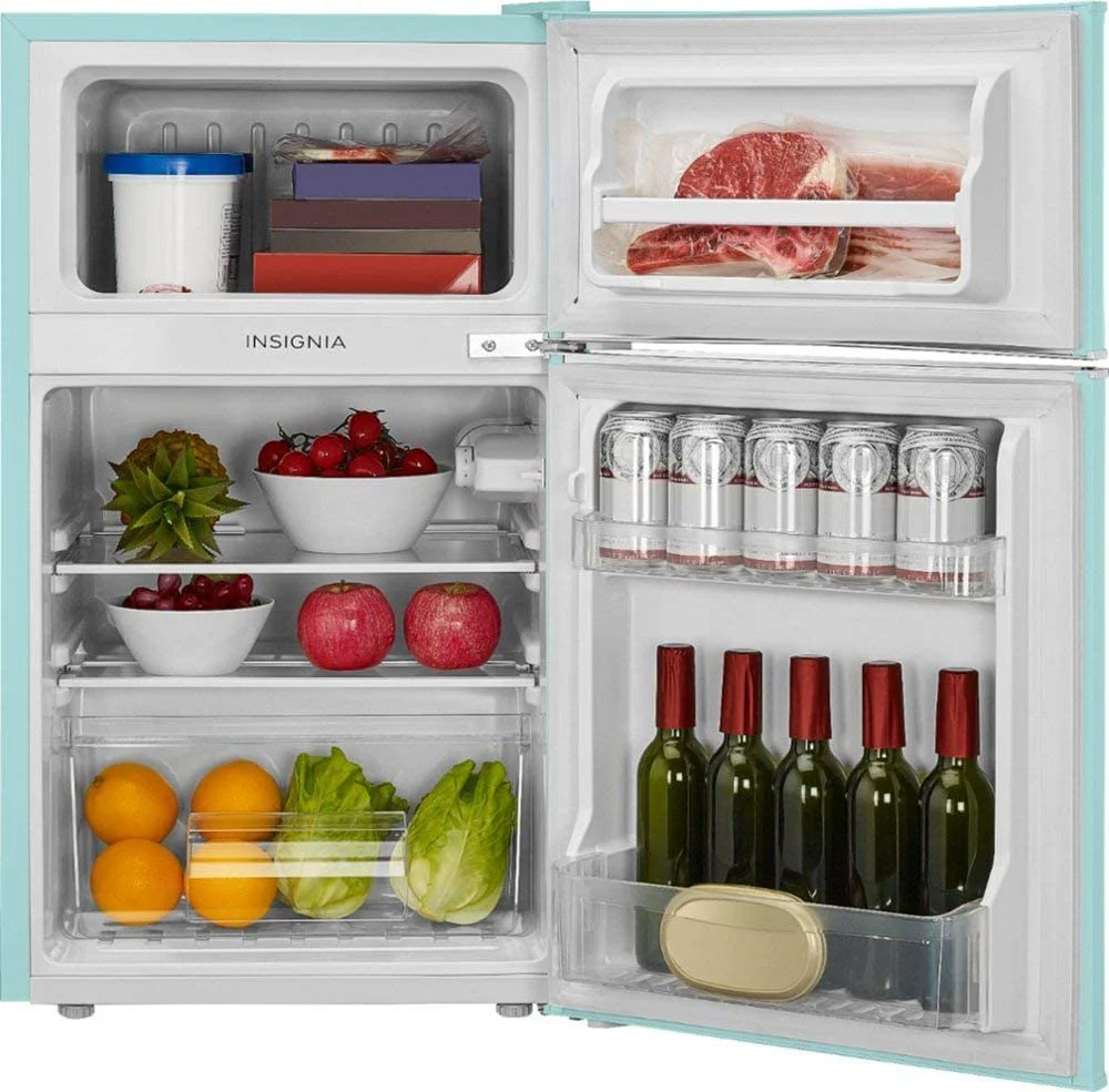 Mini-réfrigérateur rétro de 3,1 pi³ avec congélateur supérieur – Menthe fraîche