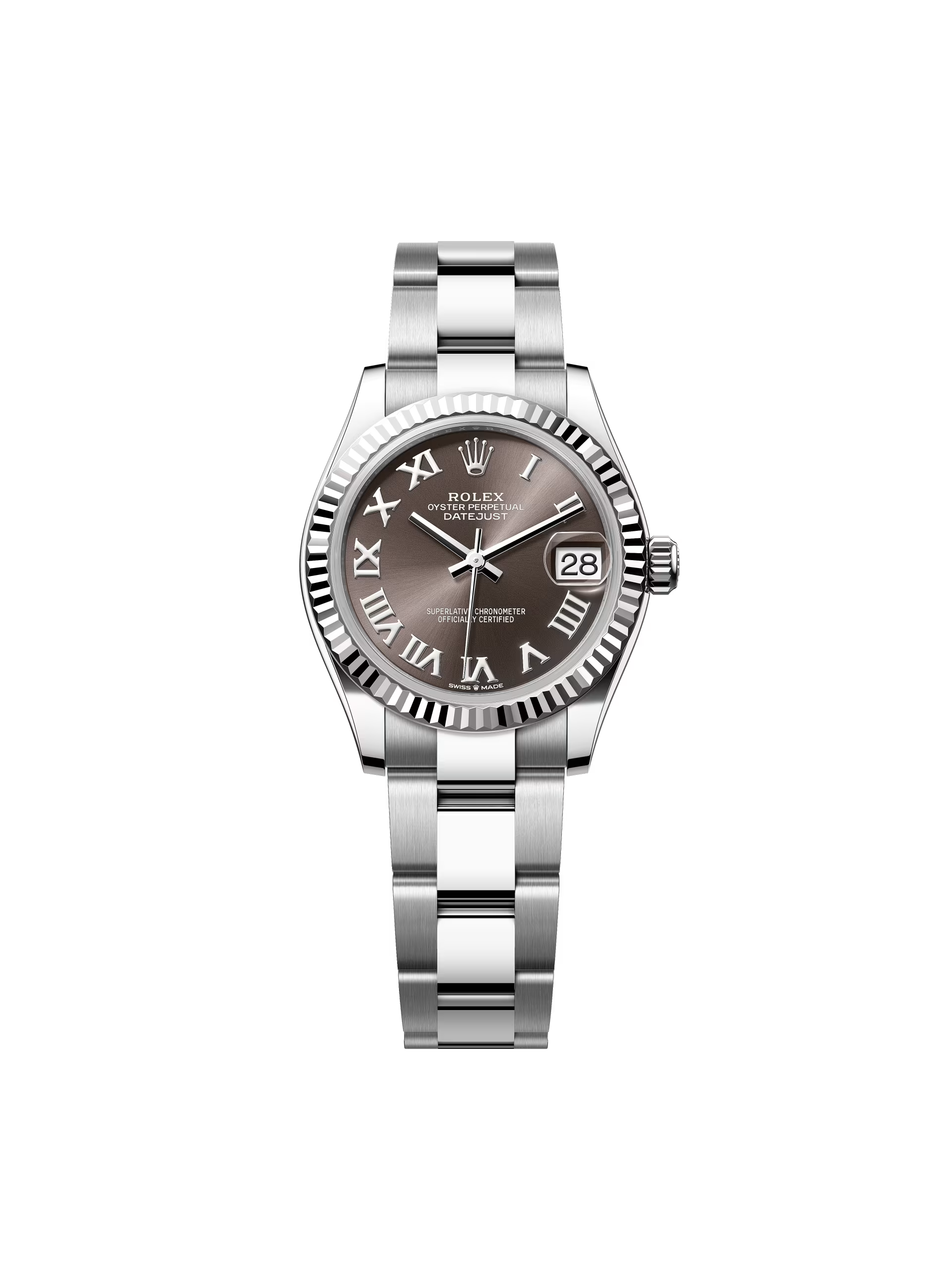 【Super Clone】RLX Datejust m278274-0021/0022 Dark Grey Roman 31mm Dial Oyster Watch
