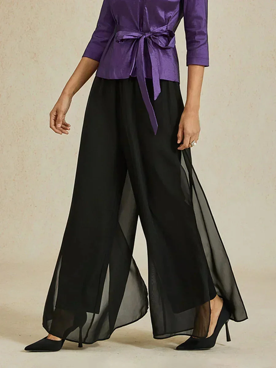 Delphine | Pantalon large fluide élégant aérien