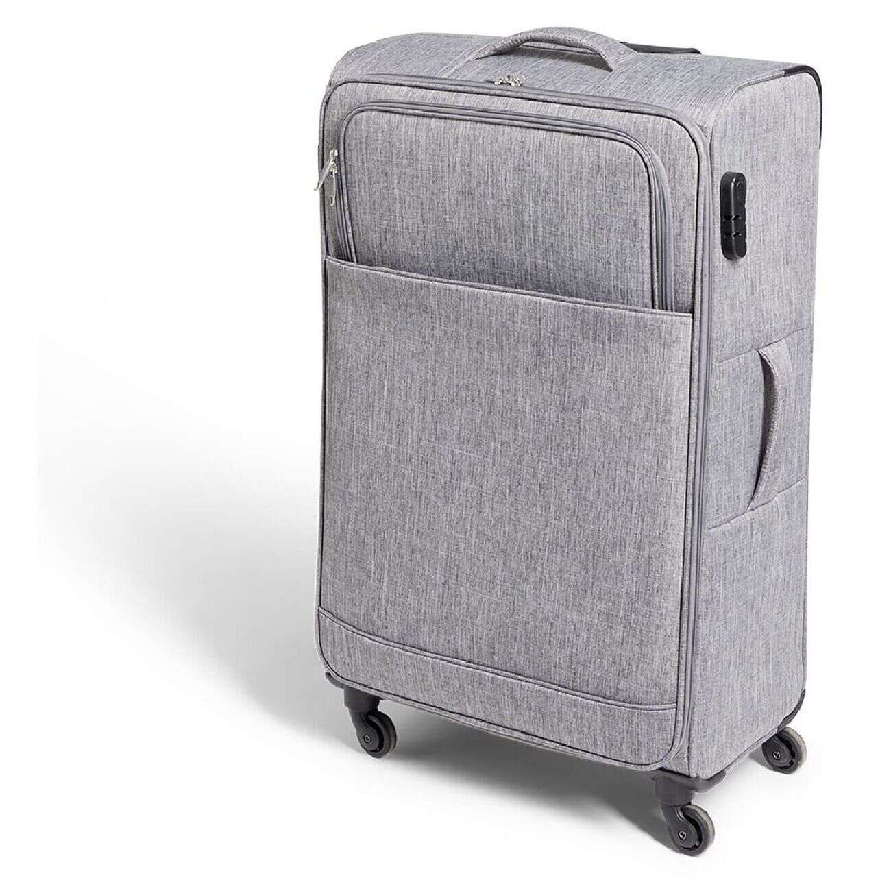 Valise souple 73L polyester gris