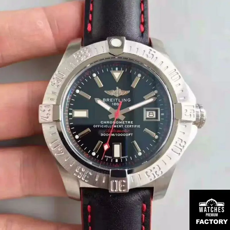 Breitling Avenger II Seawolf A1733110 / BC30 / 435X / A20BASA.1 GF Factory Black Dial