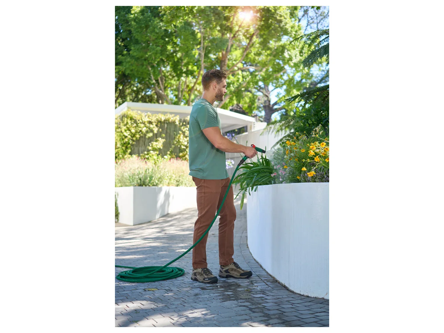 PARKSIDE Tuyau d'arrosage extensible Flexi, 15 m