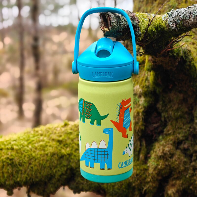 Thrive Flip Straw Kids VSS drikkeflaske 0,35L dinosaur dino jam