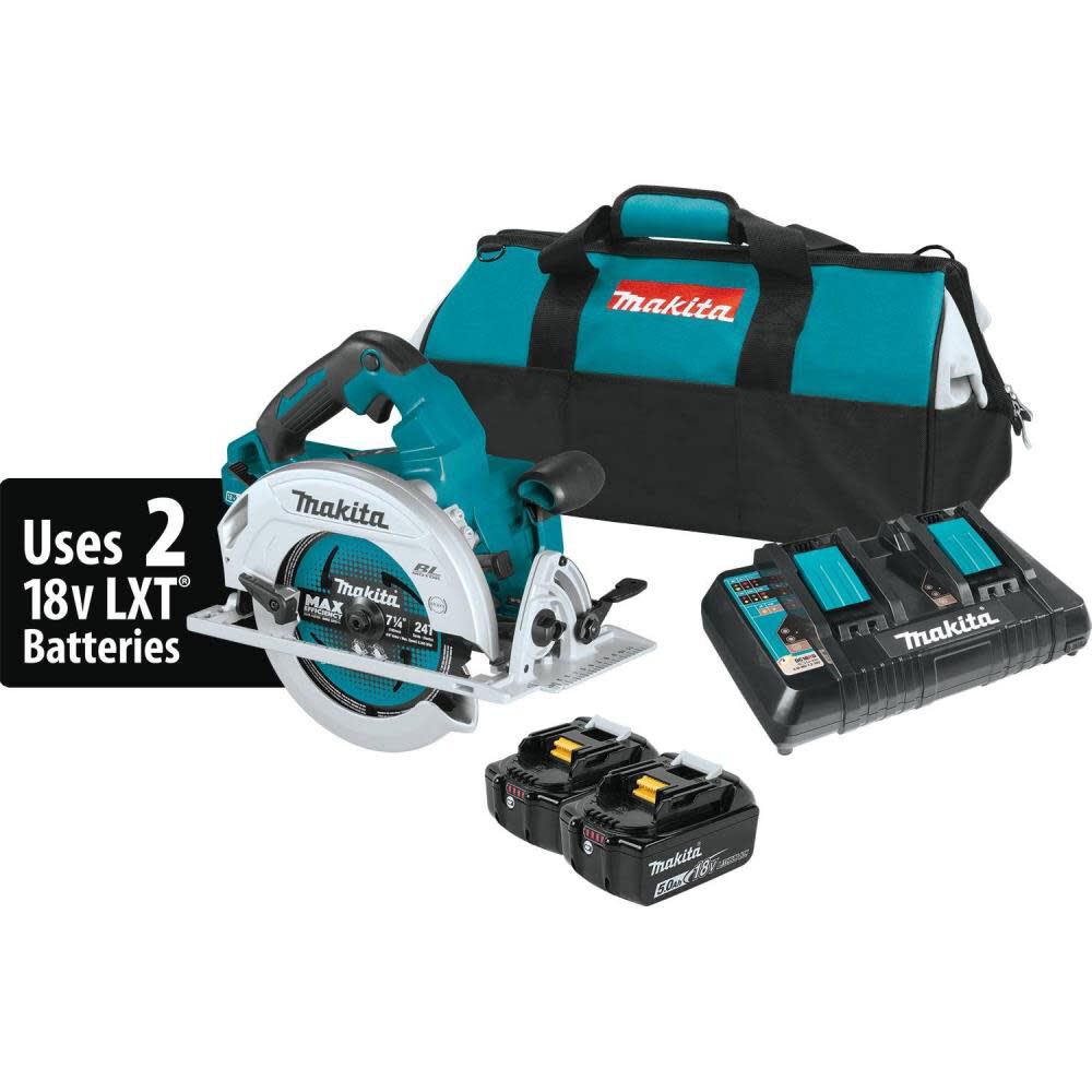 Kit de scie circulaire Makita 18V X2 LXT 36V 7 1/4