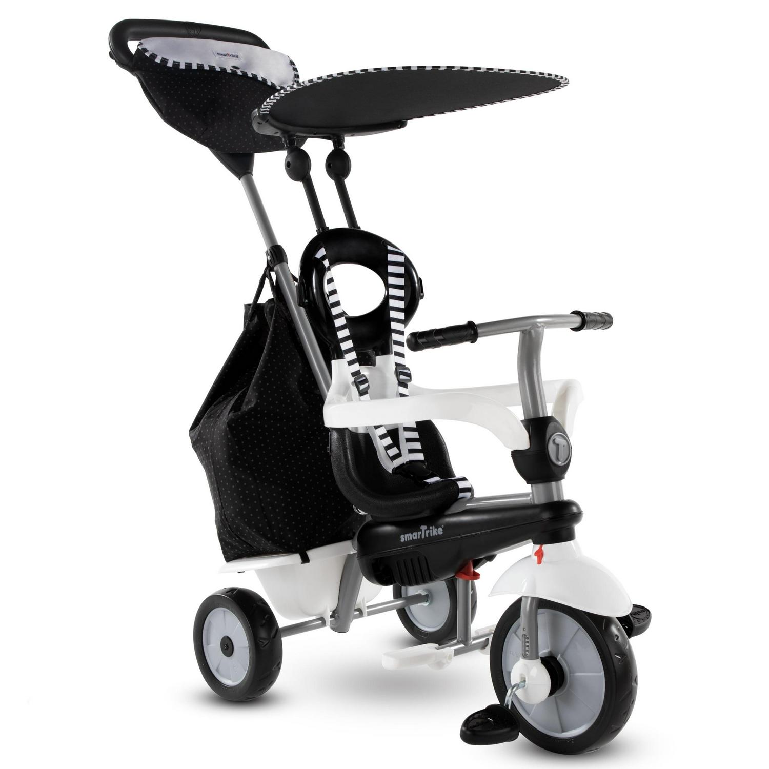 Smartrike Vanilla Plus. 4 - in - 1 Toddler Tricycle. 15M+. Black & White