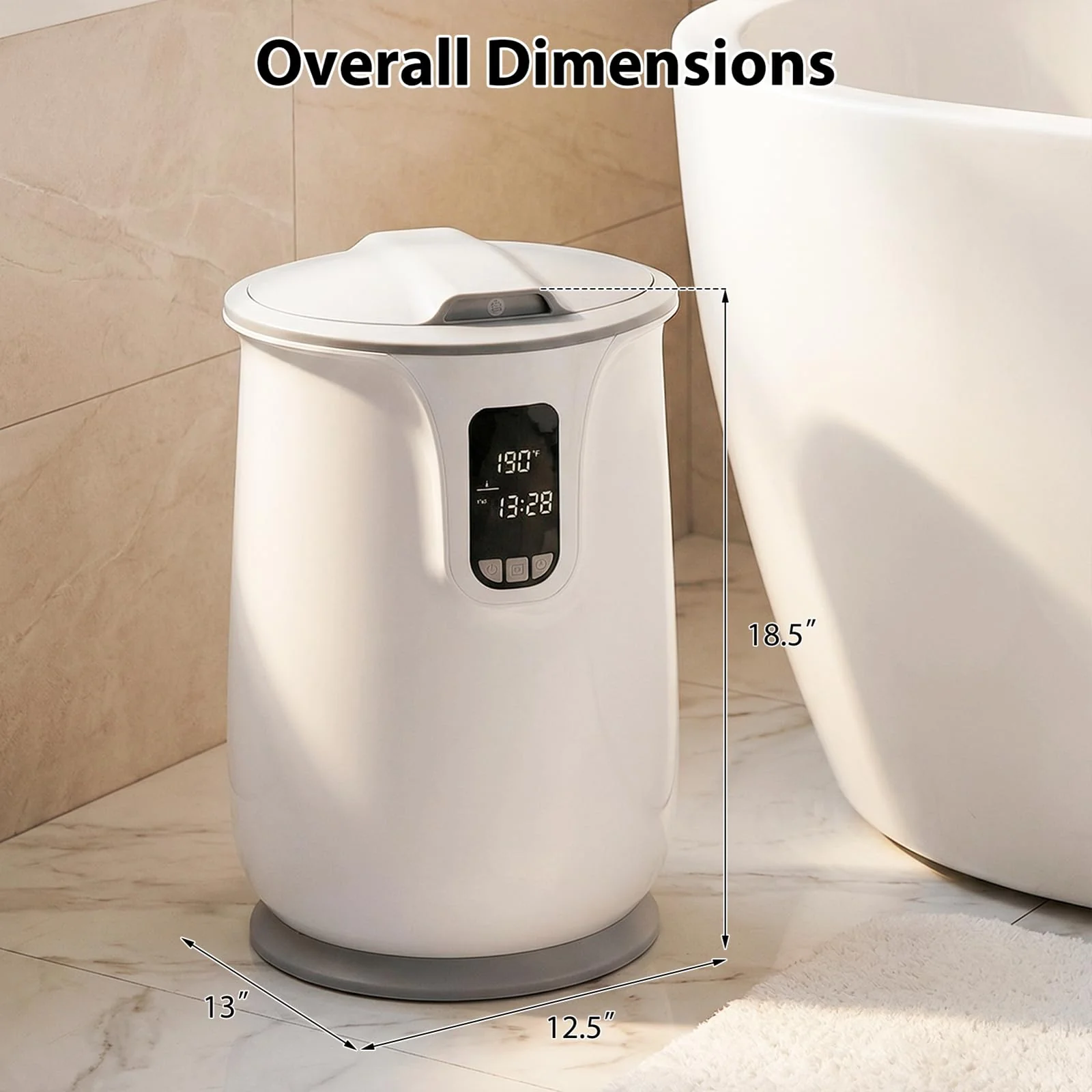 Tangkula 20L Electric Towel Heater with 3 Temperature Settings
