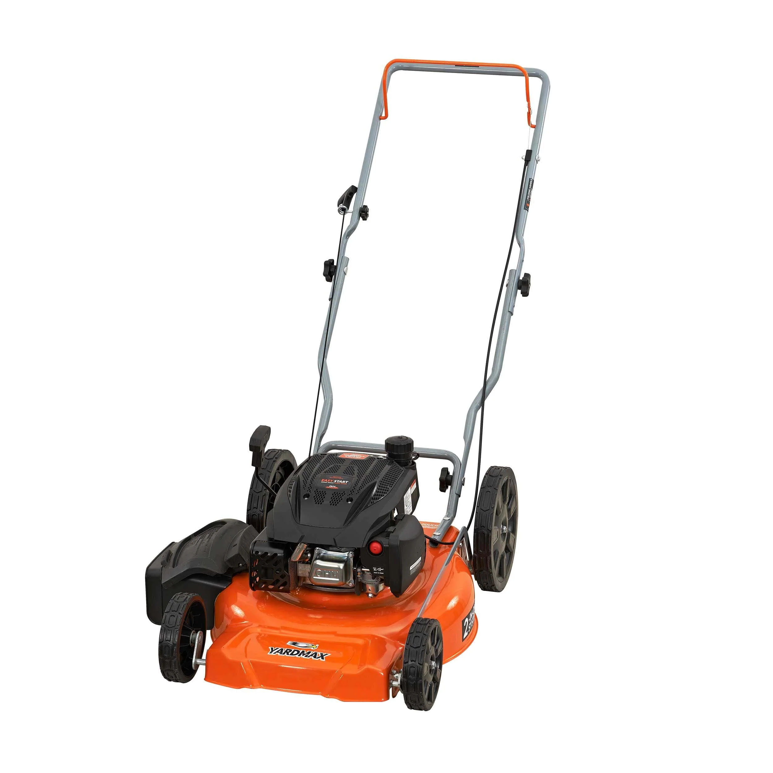 21 in 170cc 2 in 1 Gas Walk Behind Push Lawn Mower with High Rear Wheels Image 2