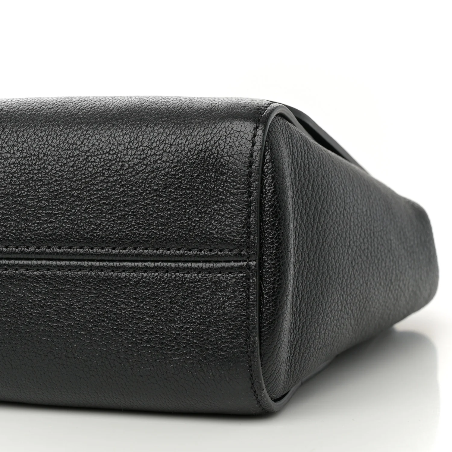 Glossy Goatskin Medium Lily Black