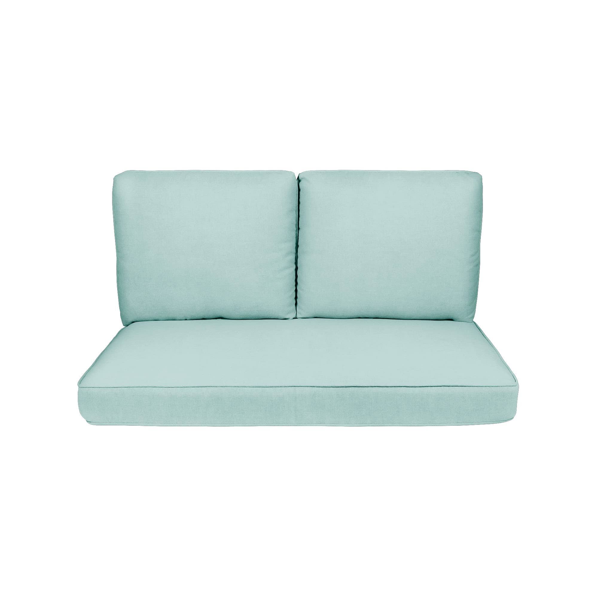 Haven Way Universal Outdoor Deep Seat Loveseat Cushion Set, Size: 46 x 26, Green