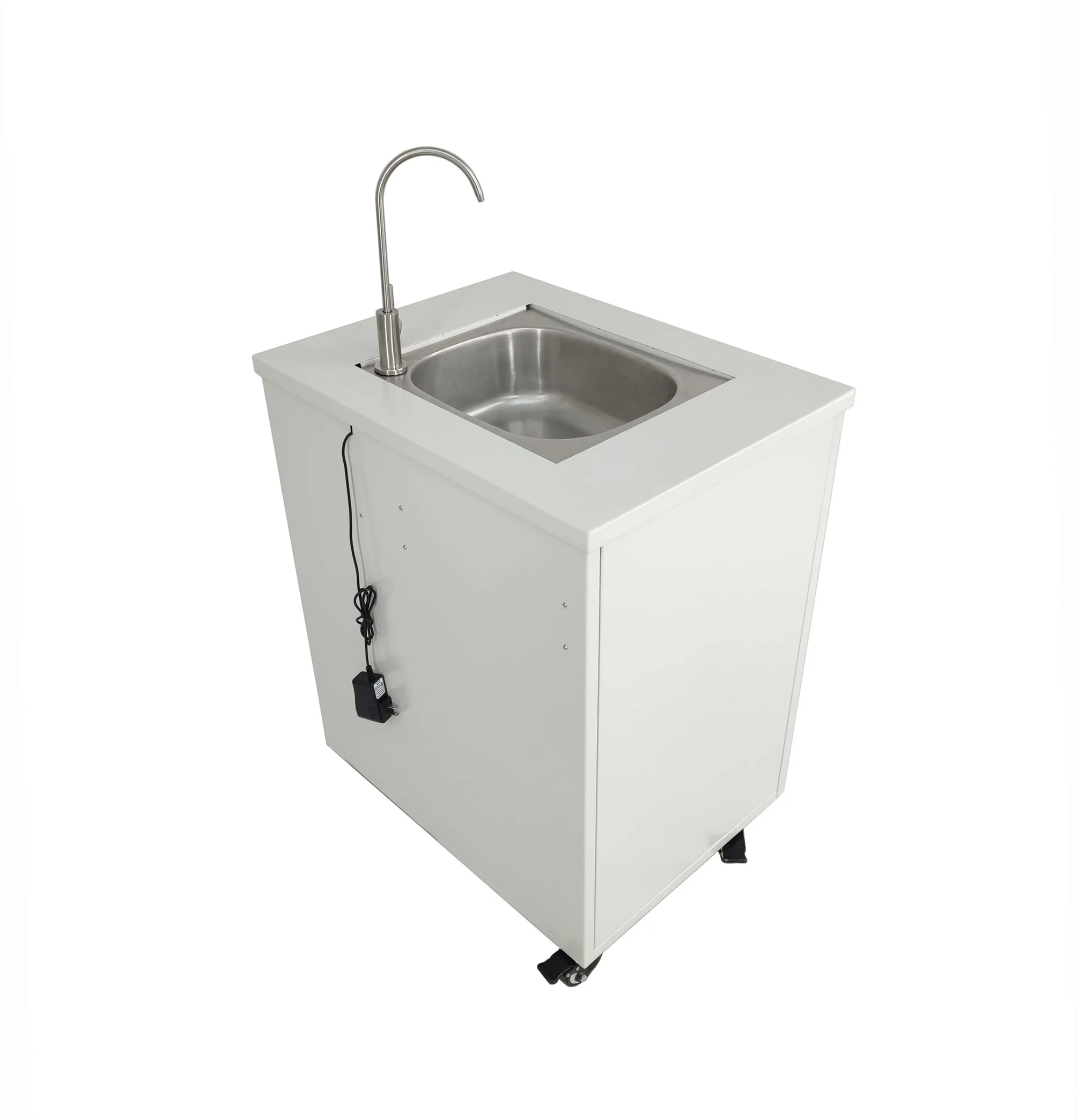 Cabinet Portable Sink Self Contained Hand Wash Station Mobile Sink Water Fountain Water Supply 110V/12V Powered Built in Pump Water Jugs NOT included 24 X 18 X 30" CABINET SIZE 10094 Image 6