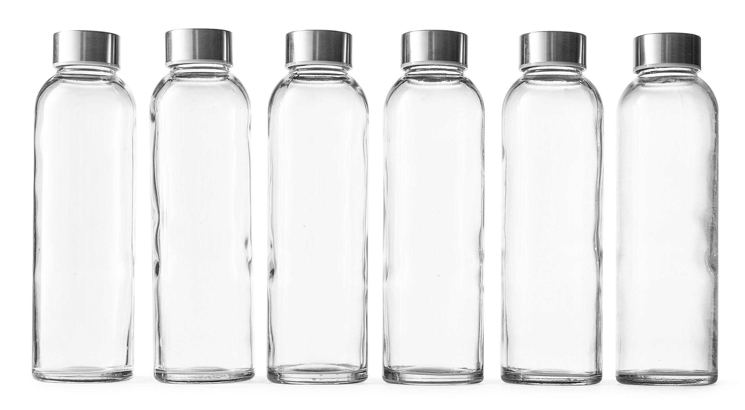 Epica 18 oz Glass Beverage Bottles, Set of 6