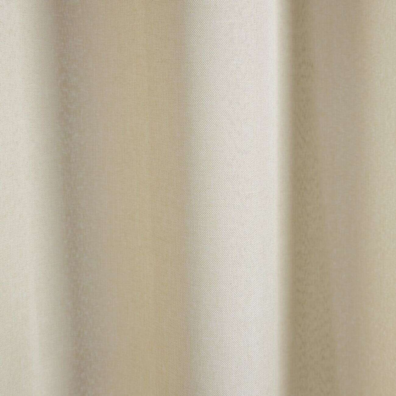 Rideau de douche effet lin 180x200cm polyester beige