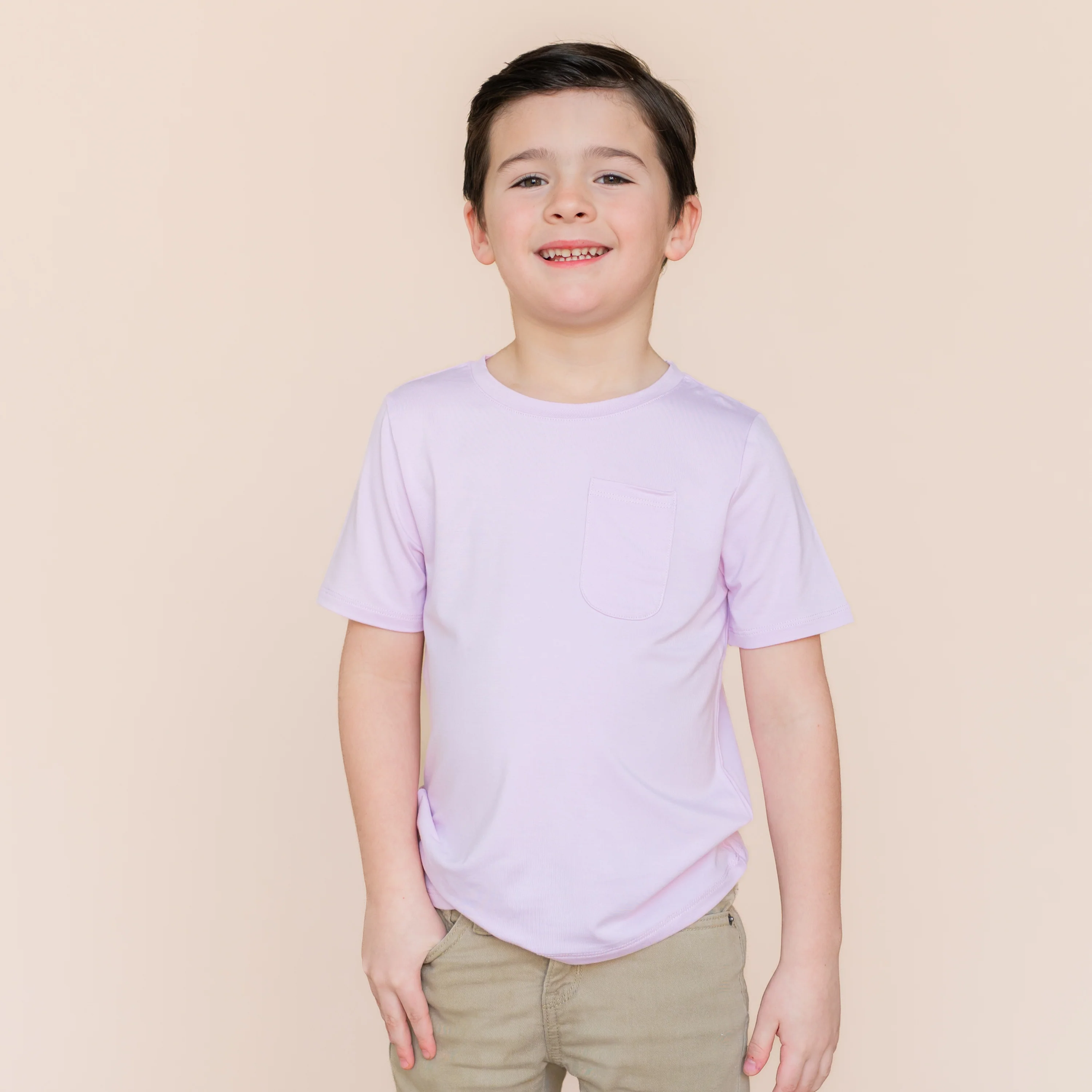 Toddler Crew Neck Tee in Thistle