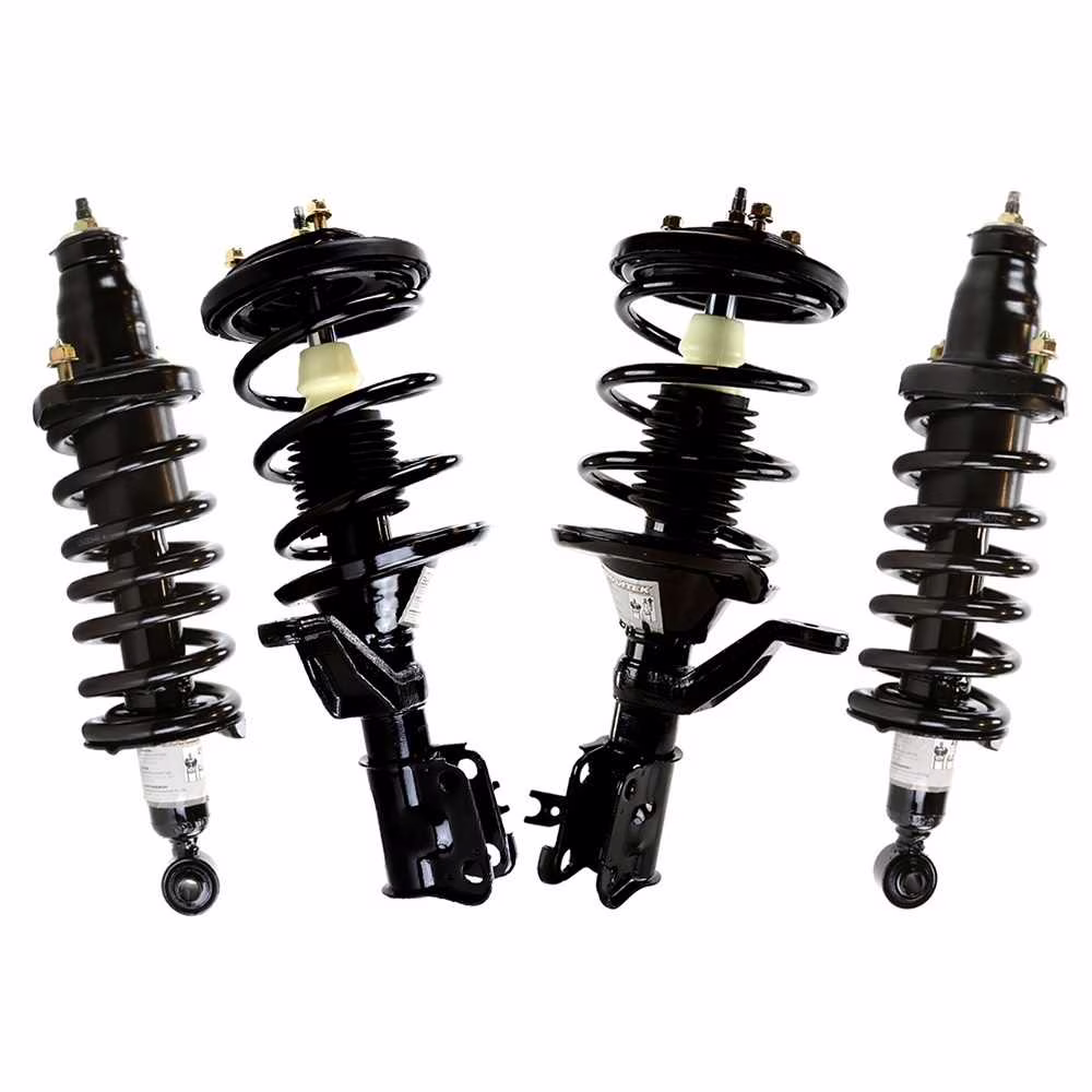 Front Rear Complete Strut Coil Spring | Replacement for 2003-2005 Honda Civic | 4-PC