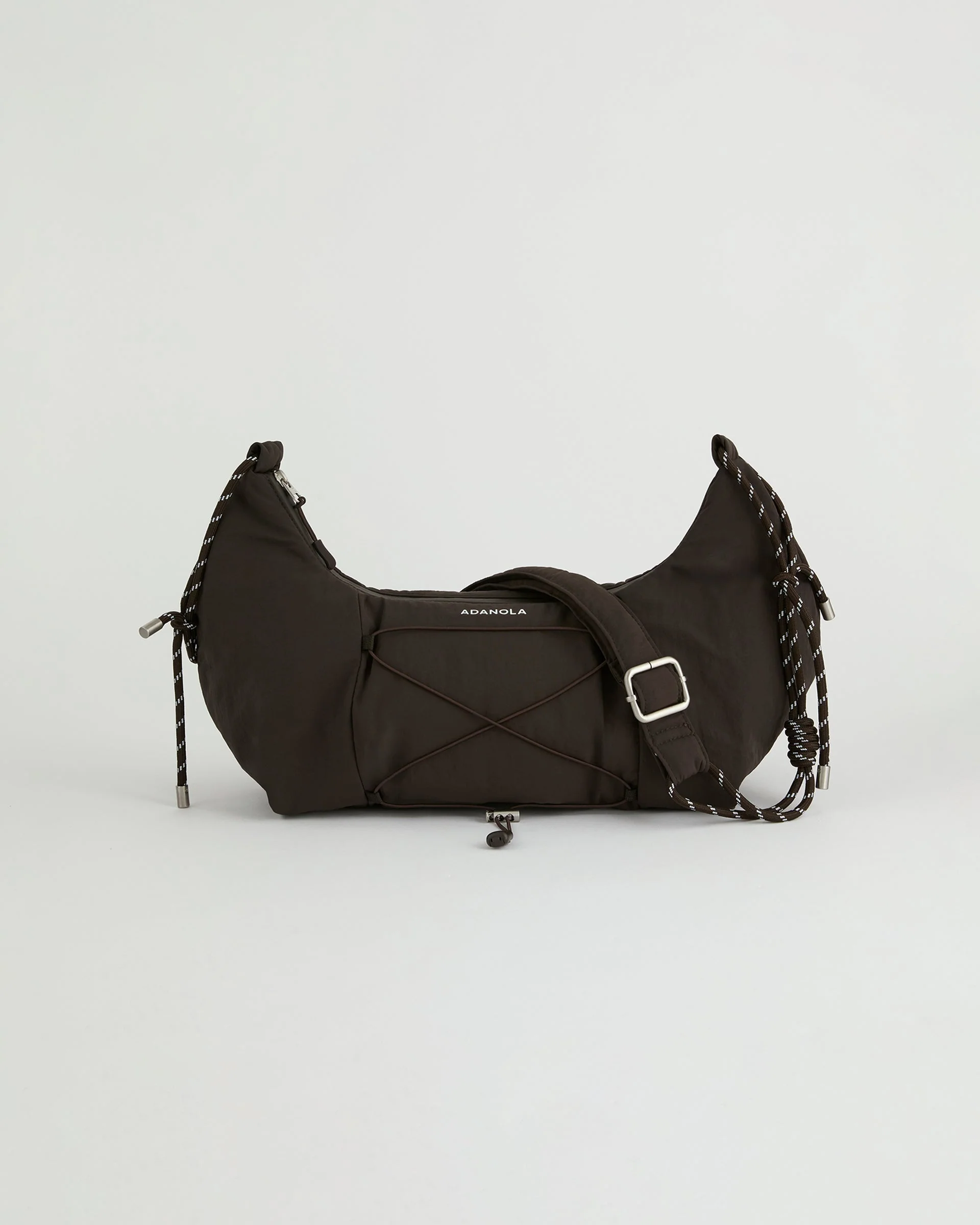 Large Rope Cross Body Bag - Coffee Bean