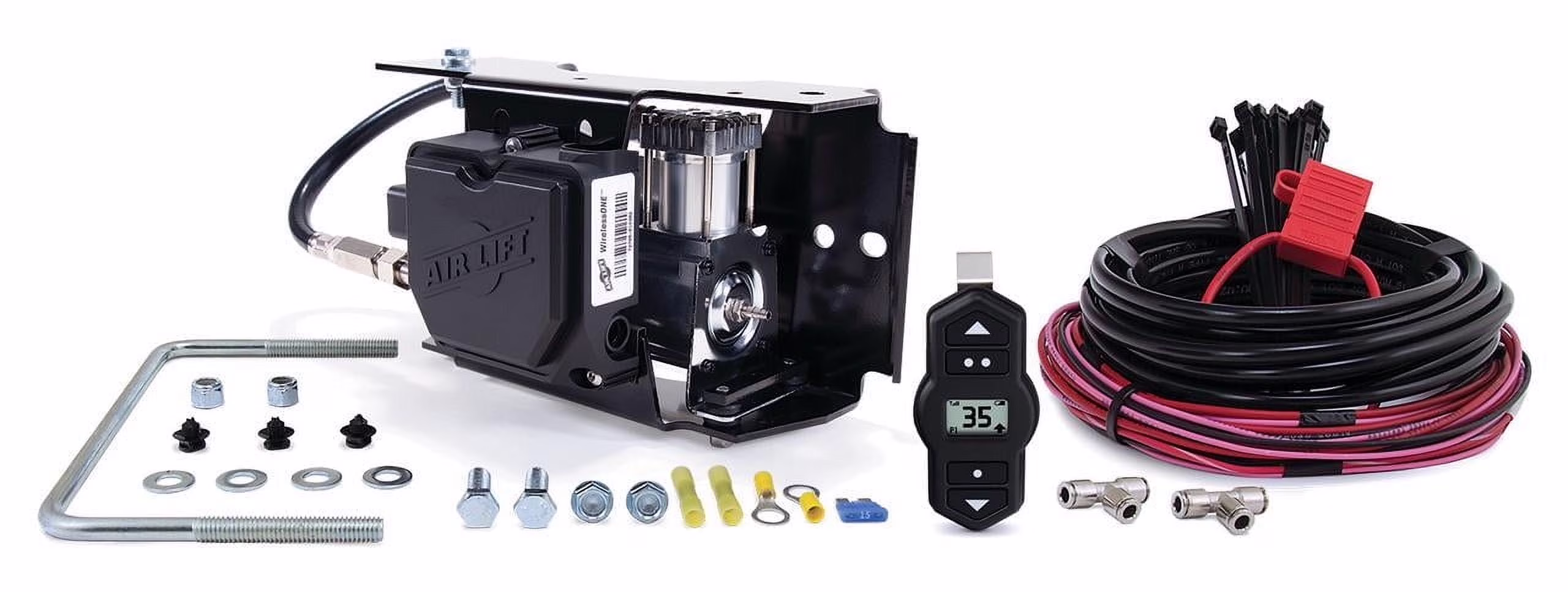 Air Lift WirelessOne 2nd Generation + EZ Mount On-Board Air Compressor with Mobile App - 25980EZ