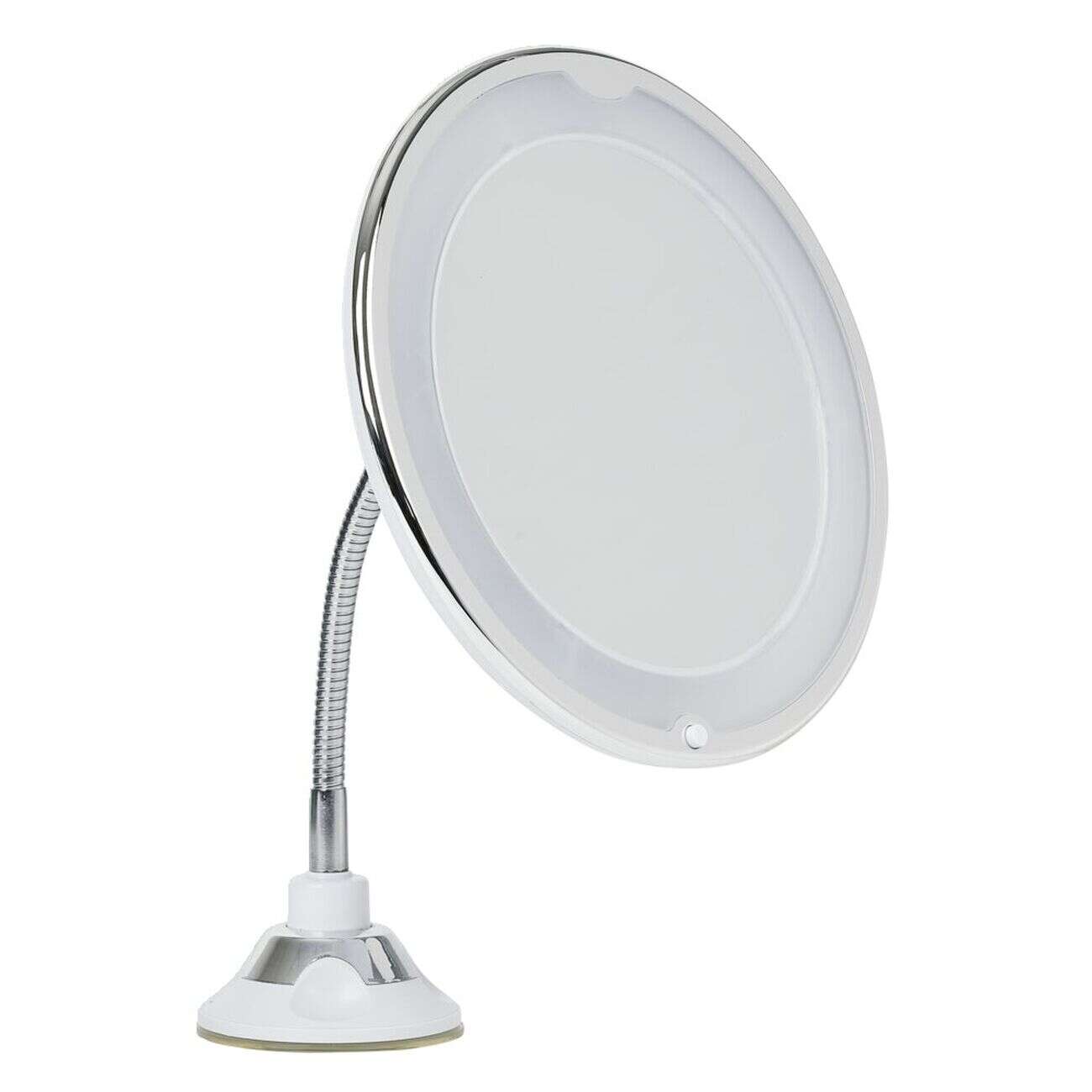 Miroir LED grossissant flexible et pivotant fixation ventouse