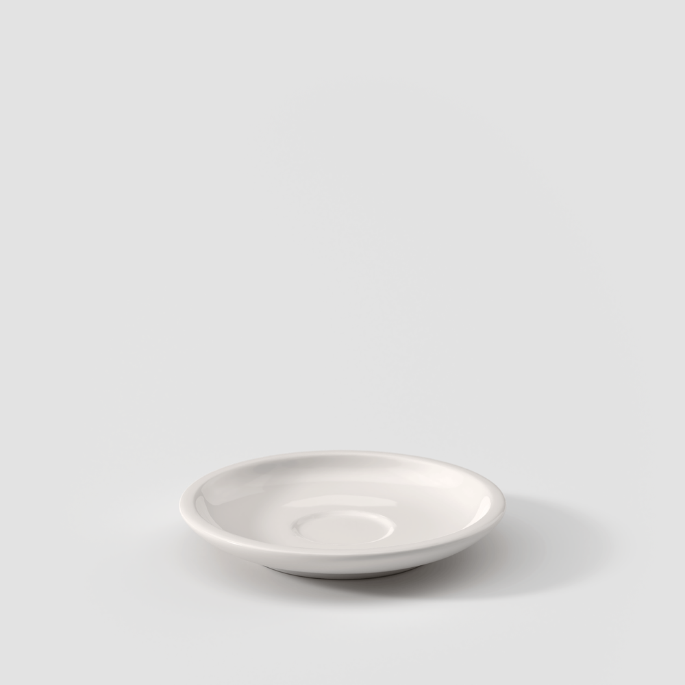 Artesano Espresso cup saucer - White, 4.8'', Premium Porcelain