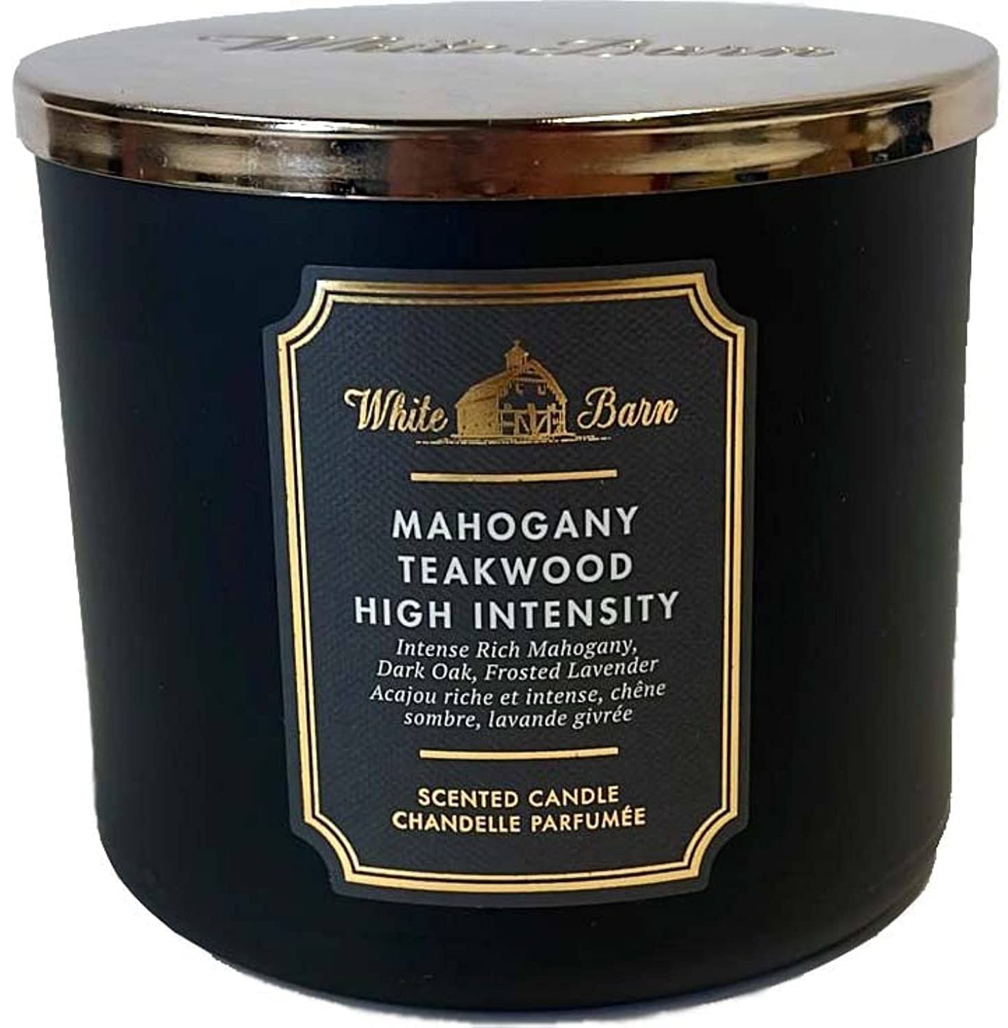 Bath & Body Works Accents | Mahogany Teakwood High Intensity 3 Wick Candle | Color: Black/White | Size: Os | Bluepalmtree's Closet