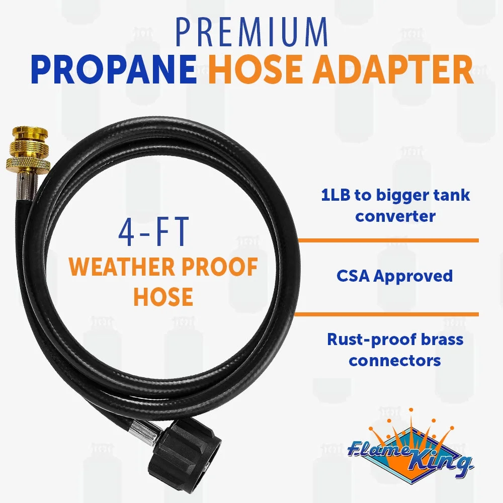 Gas Hauler Kit Insulated Protective Carry Case, 10LB Propane Tank and Adapter Hose for Camping and Outdoor Adventures, 10" x 18" - Image 6