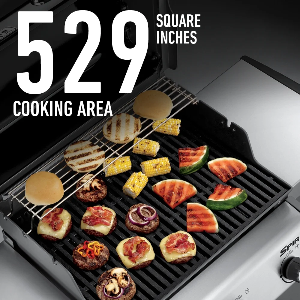 Spirit E-330 Lp Gas Grill Black - Image 6